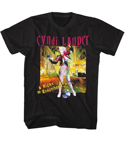 Amazon.com: Cyndi Lauper She's So Unusual Adult Short Sleeve T